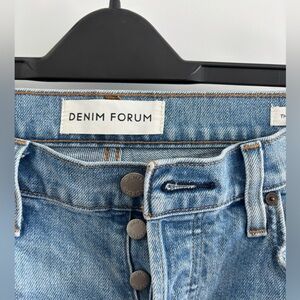 Denim Forum Light Blue Button-Fly Jeans